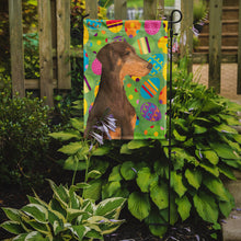 Load image into Gallery viewer, Doberman Easter Eggtravaganza Garden Flag - Outdoor Decorative Yard Flag