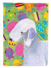 Load image into Gallery viewer, Bedlington Terrier Easter Eggtravaganza Flag Canvas House Size