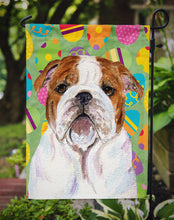 Load image into Gallery viewer, Bulldog English Easter Eggtravaganza Garden Flag - Outdoor Decorative Yard Flag