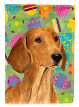 Load image into Gallery viewer, Dachshund Easter Eggtravaganza Flag Canvas House Size
