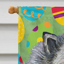 Load image into Gallery viewer, Keeshond Easter Eggtravaganza Flag Canvas House Size