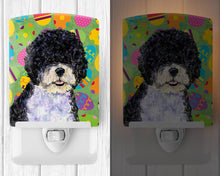 Load image into Gallery viewer, Portuguese Water Dog Easter Eggtravaganza Ceramic Night Light SS4835CNL