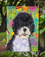 Load image into Gallery viewer, Portuguese Water Dog Easter Eggtravaganza Garden Flag - Outdoor Decorative Yard Flag