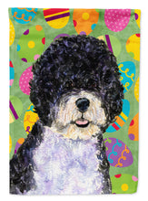 Load image into Gallery viewer, Portuguese Water Dog Easter Eggtravaganza Garden Flag - Outdoor Decorative Yard Flag