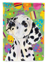 Load image into Gallery viewer, Dalmatian Easter Eggtravaganza Garden Flag - Outdoor Decorative Yard Flag