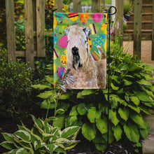 Load image into Gallery viewer, Wheaten Terrier Soft Coated Easter Eggtravaganza Garden Flag - Outdoor Decorative Yard Flag