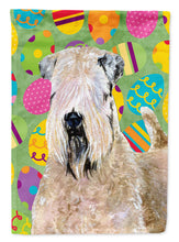 Load image into Gallery viewer, Wheaten Terrier Soft Coated Easter Eggtravaganza Garden Flag - Outdoor Decorative Yard Flag