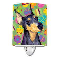 Load image into Gallery viewer, Doberman Easter Eggtravaganza Ceramic Night Light SS4840CNL