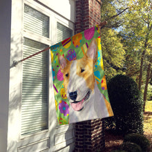 Load image into Gallery viewer, Bull Terrier Easter Eggtravaganza Flag Canvas House Size