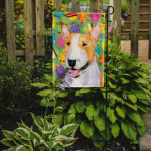 Load image into Gallery viewer, Bull Terrier Easter Eggtravaganza Garden Flag - Outdoor Decorative Yard Flag