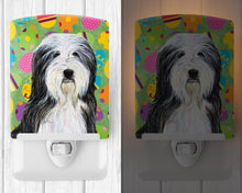 Load image into Gallery viewer, Bearded Collie Easter Eggtravaganza Ceramic Night Light SS4842CNL