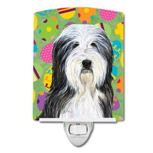 Load image into Gallery viewer, Bearded Collie Easter Eggtravaganza Ceramic Night Light SS4842CNL