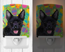 Load image into Gallery viewer, Australian Kelpie Easter Eggtravaganza Ceramic Night Light SS4843CNL
