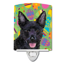 Load image into Gallery viewer, Australian Kelpie Easter Eggtravaganza Ceramic Night Light SS4843CNL