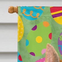 Load image into Gallery viewer, Norwich Terrier Easter Eggtravaganza Flag Canvas House Size