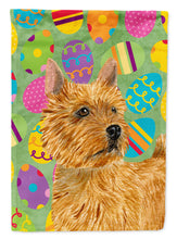 Load image into Gallery viewer, Norwich Terrier Easter Eggtravaganza Flag Canvas House Size