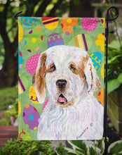 Load image into Gallery viewer, Clumber Spaniel Easter Eggtravaganza Garden Flag - Outdoor Decorative Yard Flag