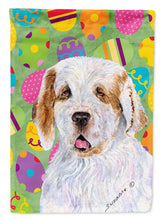 Load image into Gallery viewer, Clumber Spaniel Easter Eggtravaganza Garden Flag - Outdoor Decorative Yard Flag