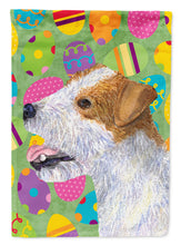 Load image into Gallery viewer, Jack Russell Terrier Easter Eggtravaganza Garden Flag - Outdoor Decorative Yard Flag