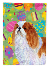 Load image into Gallery viewer, English Toy Spaniel Easter Eggtravaganza Flag Canvas House Size