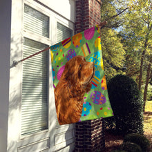 Load image into Gallery viewer, Sussex Spaniel Easter Eggtravaganza Flag Canvas House Size