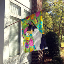 Load image into Gallery viewer, Basenji Easter Eggtravaganza Flag Canvas House Size