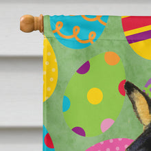 Load image into Gallery viewer, Basenji Easter Eggtravaganza Flag Canvas House Size