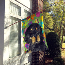 Load image into Gallery viewer, Gordon Setter Easter Eggtravaganza Flag Canvas House Size