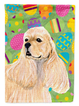 Load image into Gallery viewer, Cocker Spaniel Easter Eggtravaganza Flag Canvas House Size