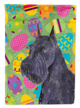 Load image into Gallery viewer, Schnauzer Easter Eggtravaganza Flag Canvas House Size