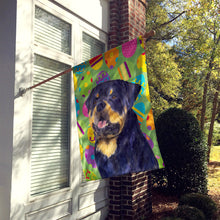 Load image into Gallery viewer, Rottweiler Easter Eggtravaganza Flag Canvas House Size