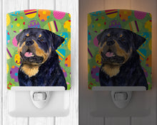 Load image into Gallery viewer, Rottweiler Easter Eggtravaganza Ceramic Night Light SS4869CNL