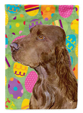 Load image into Gallery viewer, Field Spaniel Easter Eggtravaganza Garden Flag - Outdoor Decorative Yard Flag