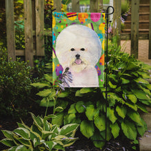 Load image into Gallery viewer, Bichon Frise Easter Eggtravaganza Garden Flag - Outdoor Decorative Yard Flag