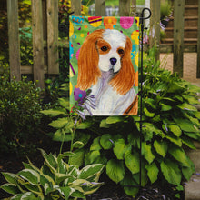 Load image into Gallery viewer, Cavalier Spaniel Easter Eggtravaganza Garden Flag - Outdoor Decorative Yard Flag