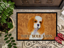 Load image into Gallery viewer, Blenheim Cavalier Spaniel Wipe your Paws Doormat - 24x36 Decorative Floor Mat – Indoor/Outdoor Rug with Artistic Flair SS4877JMAT
