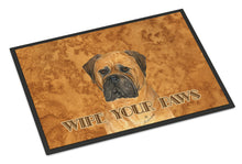 Load image into Gallery viewer, Bullmastiff Wipe your Paws Doormat - 24x36 Decorative Floor Mat – Indoor/Outdoor Rug with Artistic Flair SS4883JMAT