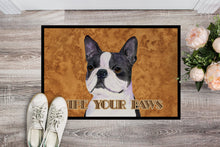 Load image into Gallery viewer, Boston Terrier Wipe your Paws Doormat - 24x36 Decorative Floor Mat – Indoor/Outdoor Rug with Artistic Flair SS4884JMAT