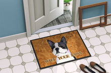 Load image into Gallery viewer, Boston Terrier Wipe your Paws Doormat - 24x36 Decorative Floor Mat – Indoor/Outdoor Rug with Artistic Flair SS4884JMAT