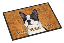 Load image into Gallery viewer, Boston Terrier Wipe your Paws Doormat - 24x36 Decorative Floor Mat – Indoor/Outdoor Rug with Artistic Flair SS4884JMAT
