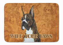 Load image into Gallery viewer, Brindle Boxer Wipe your Paws Machine Washable Memory Foam Mat SS4888RUG