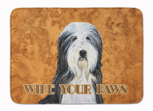 Load image into Gallery viewer, Bearded Collie Wipe your Paws Machine Washable Memory Foam Mat SS4889RUG