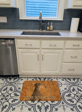 Load image into Gallery viewer, Chocolate Natural Eared Doberman Wipe your Paws Machine Washable Memory Foam Mat SS4899RUG
