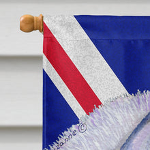 Load image into Gallery viewer, Siberian Husky with English Union Jack British Flag Flag Canvas House Size SS4906CHF