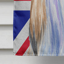 Load image into Gallery viewer, Shih Tzu with English Union Jack British Flag Flag Canvas House Size SS4907CHF