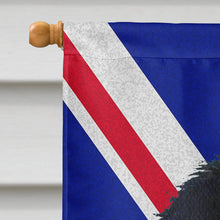 Load image into Gallery viewer, Japanese Chin with English Union Jack British Flag Flag Canvas House Size SS4909CHF