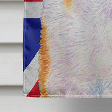 Load image into Gallery viewer, Collie Smooth with English Union Jack British Flag Flag Canvas House Size SS4912CHF
