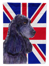 Load image into Gallery viewer, Cocker Spaniel with English Union Jack British Flag Flag Canvas House Size SS4913CHF