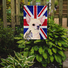 Load image into Gallery viewer, Chihuahua with English Union Jack British Flag Garden Flag - Outdoor Decorative Yard Flag SS4914GF