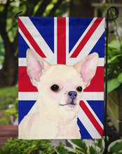 Load image into Gallery viewer, Chihuahua with English Union Jack British Flag Garden Flag - Outdoor Decorative Yard Flag SS4914GF